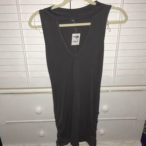 T-shirt choker fitted dress